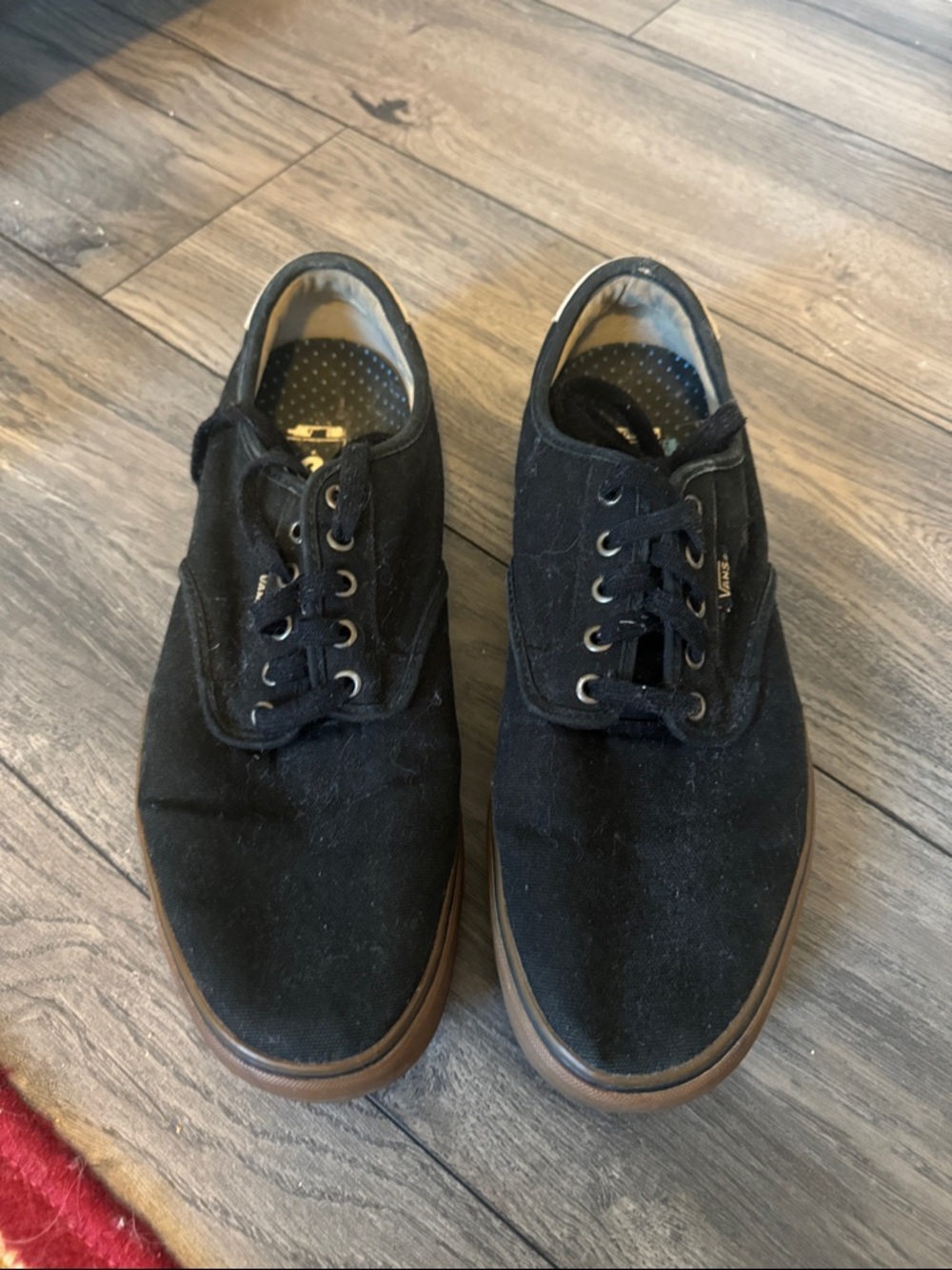 Men’s VANS Black Canvas Low-Top Sneakers size 12